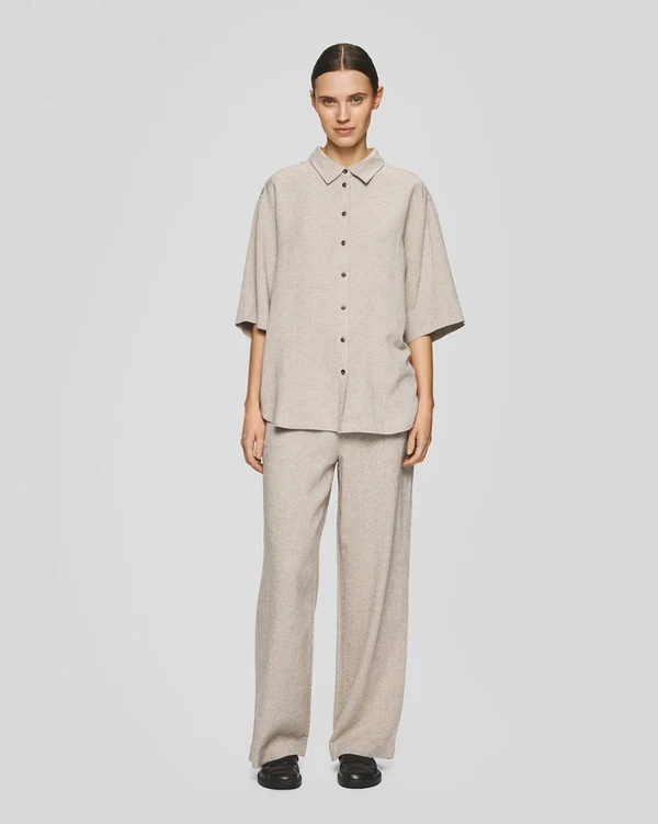 Msch Copenhagen  Pantalon Pennie Ginia Beige 1