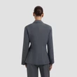 OLAF Blazer Wool Asym Grijs 3