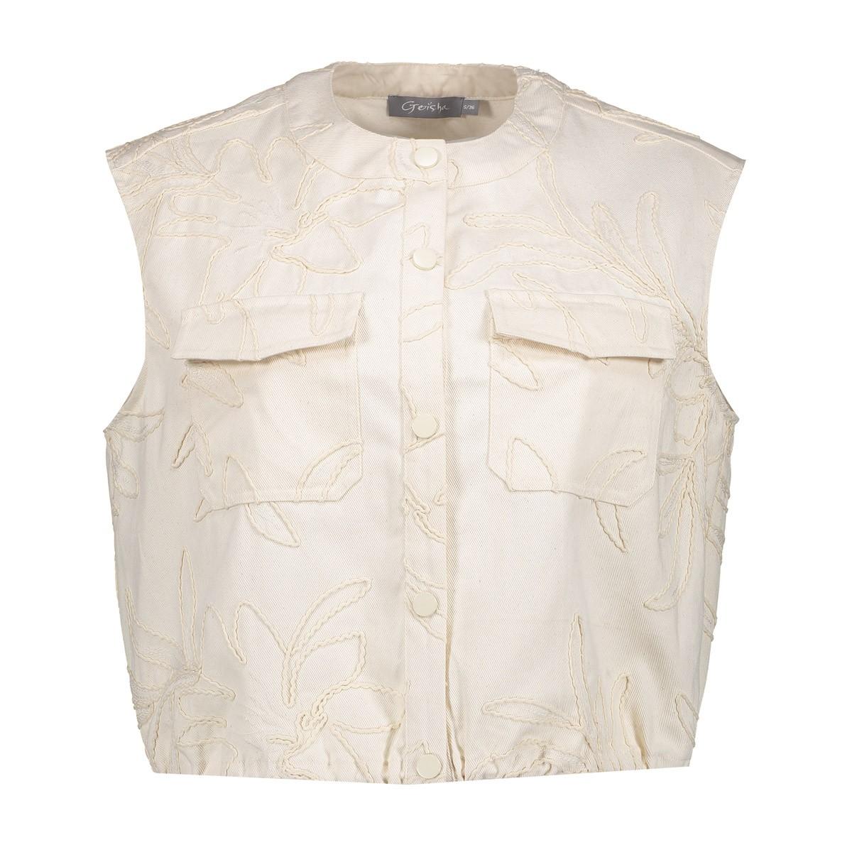 Geisha Gilet 65307-10 Off-White 3