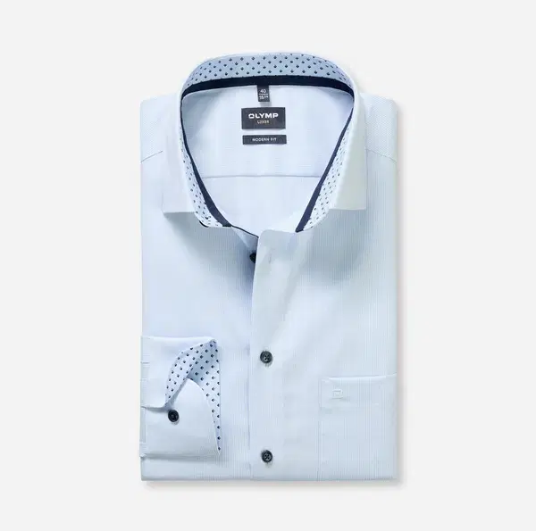 Olymp Overhemd 122814 Blauw 1