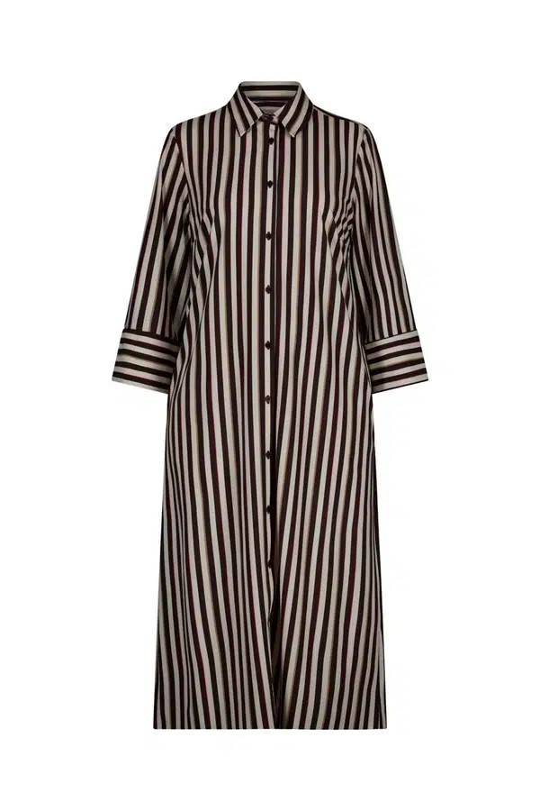 Studio Anneloes Jurk Soof stripe dress Bruin 1