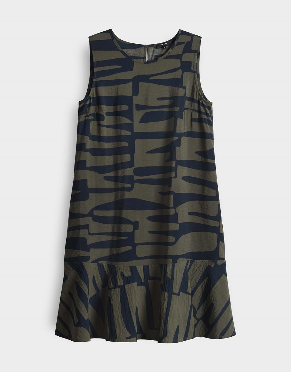 OPUS Jurk Wenola Jungle Groen 2