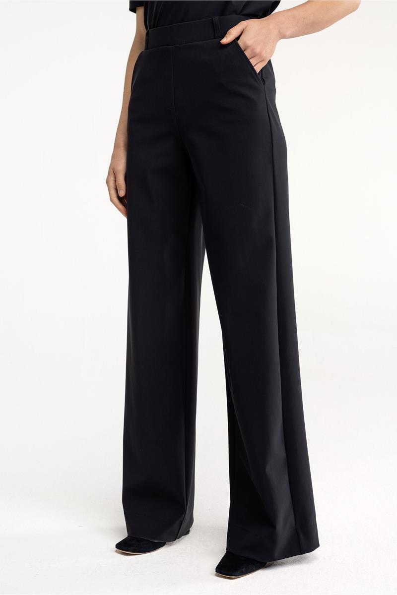 Studio Anneloes Pantalon Lexie Bonded Long Zwart 1