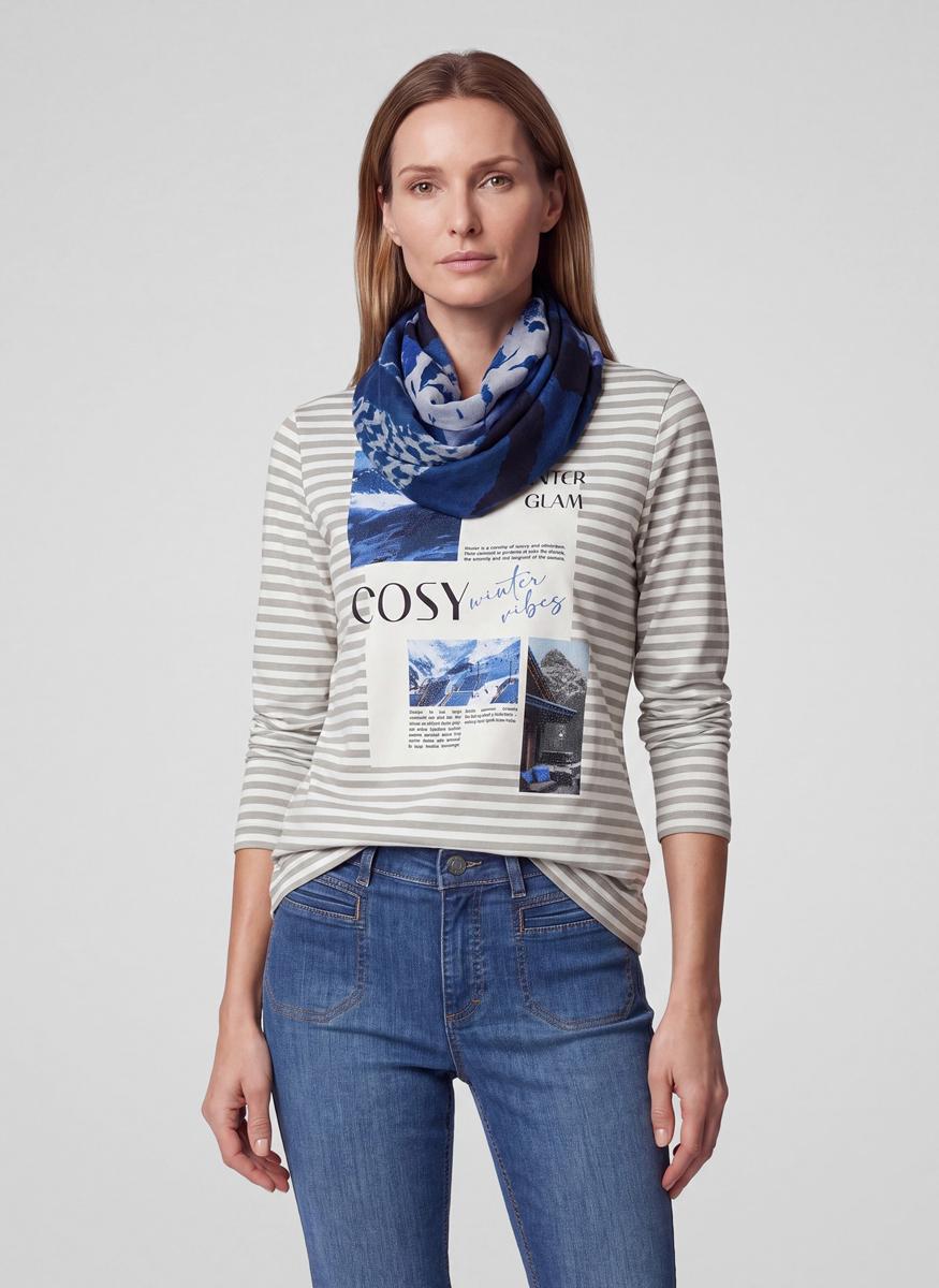 Rabe Sjaal 57-125940 Blauw 4