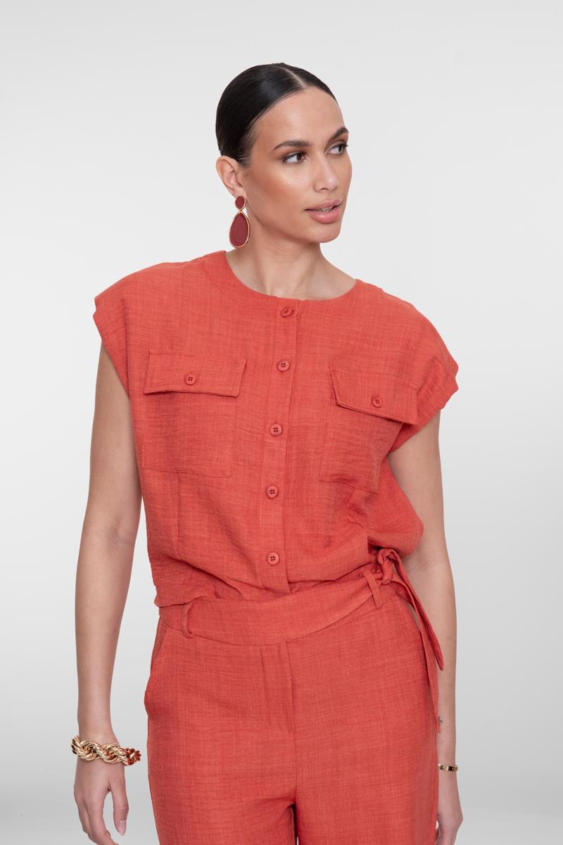 Geisha Gilet 63092-60 Oranje 6