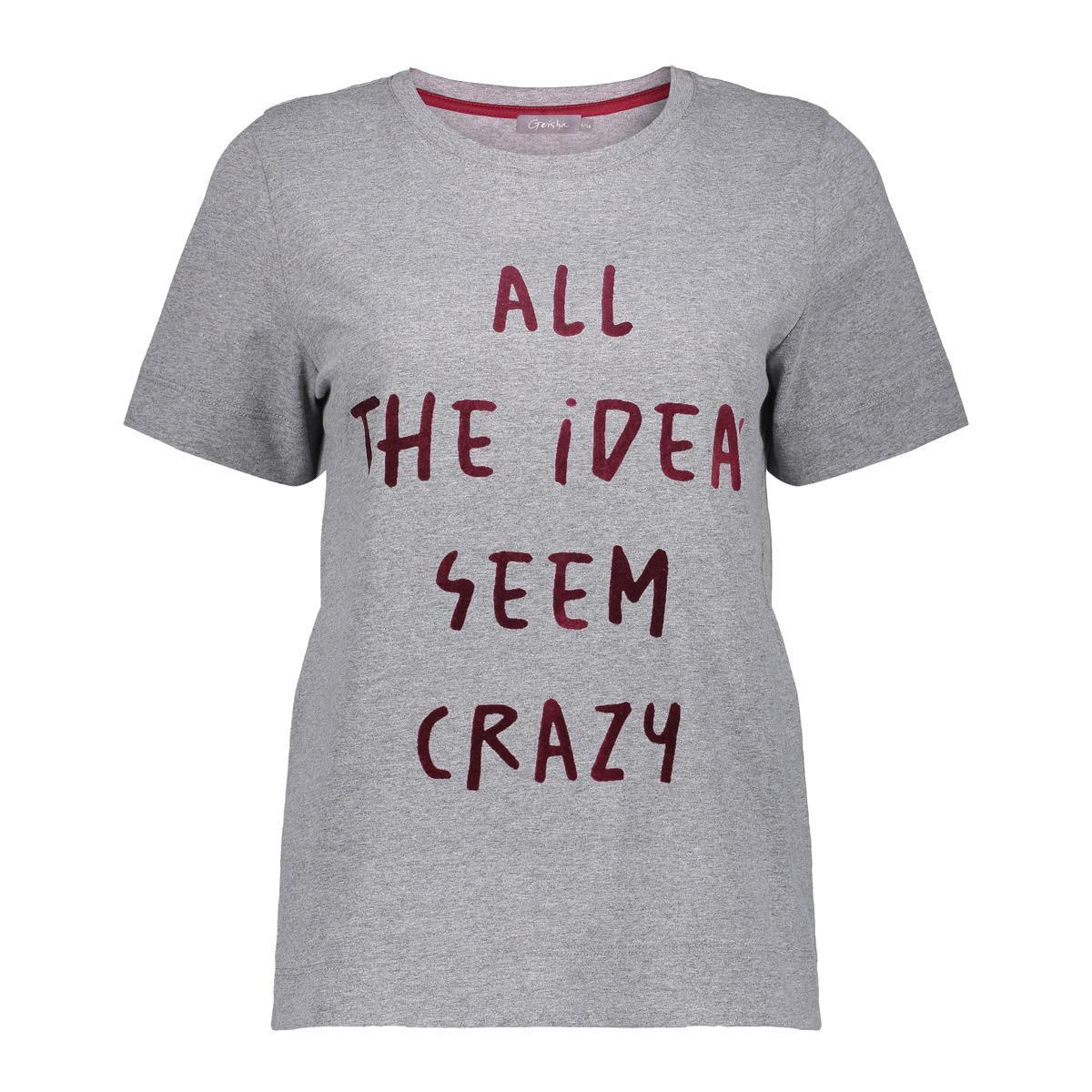 Geisha T-Shirt 52515-70 Grijs 2