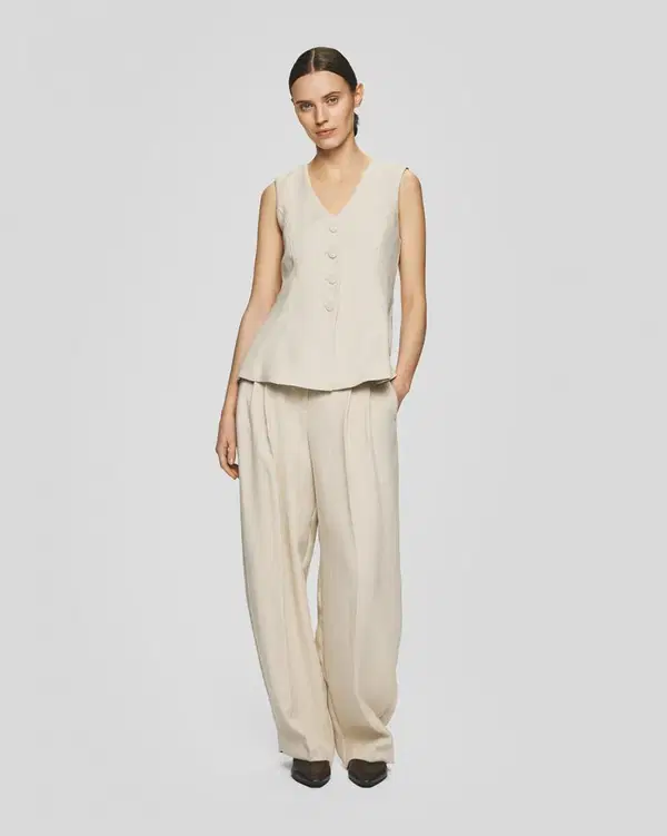 Msch Copenhagen  Pantalon Esteriane Off-White 1