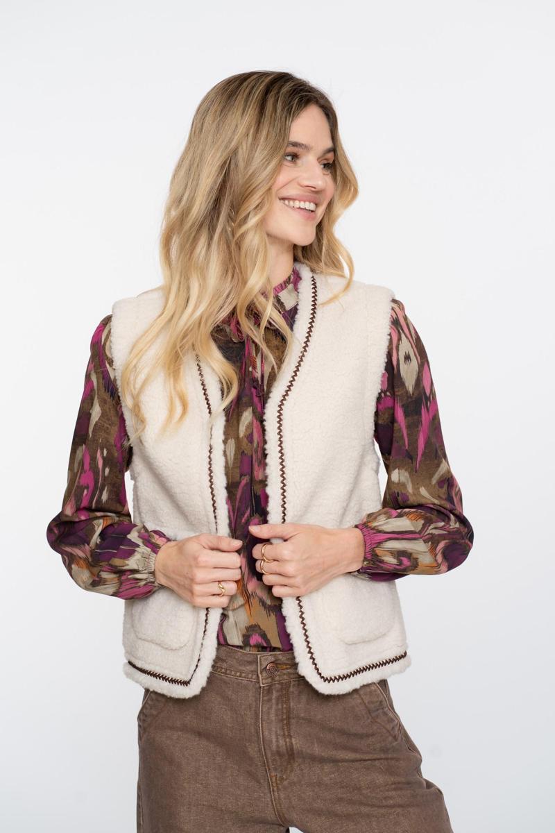 Geisha Gilet 55541-19 Off-White 1