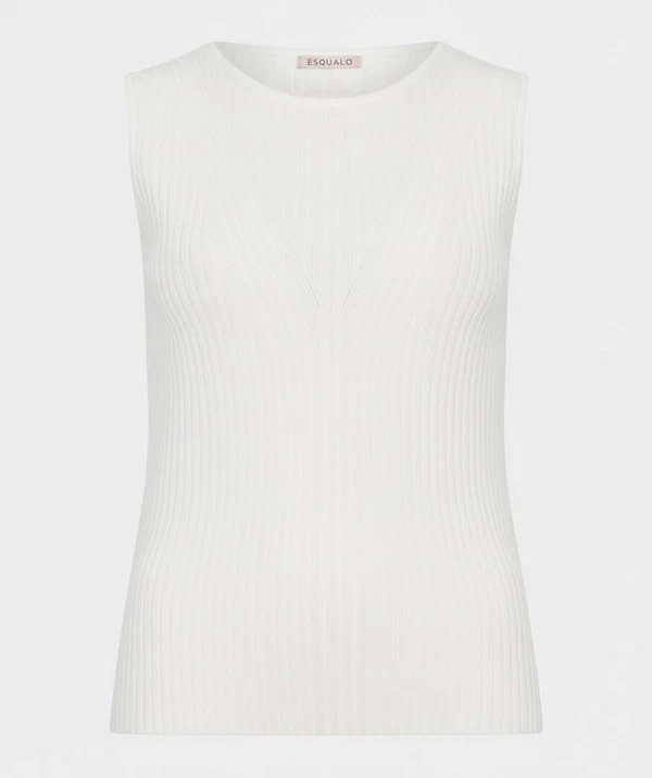 EsQualo Top SP26.07016 Off-White 1