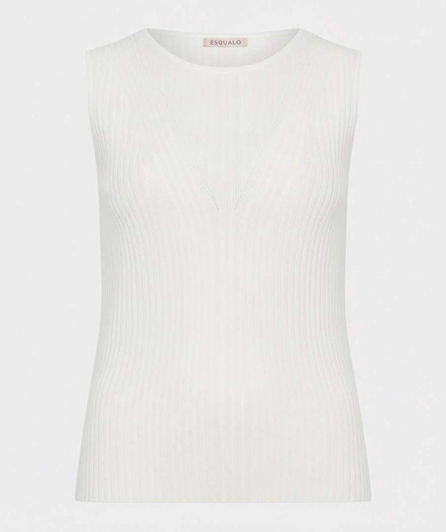 EsQualo Top SP26.07016 Off-White 1