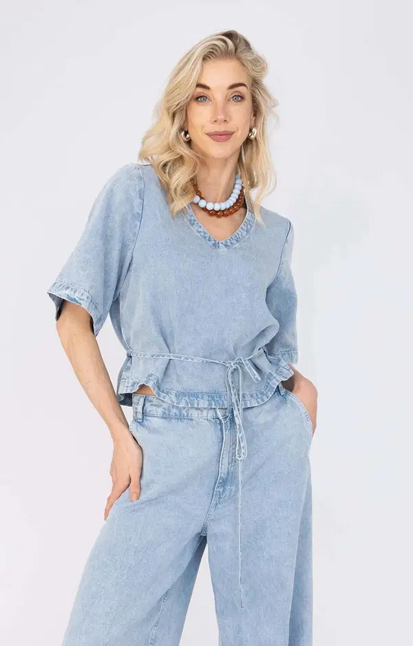 Anna Blouse 67A24-05SASHA Blauw 1