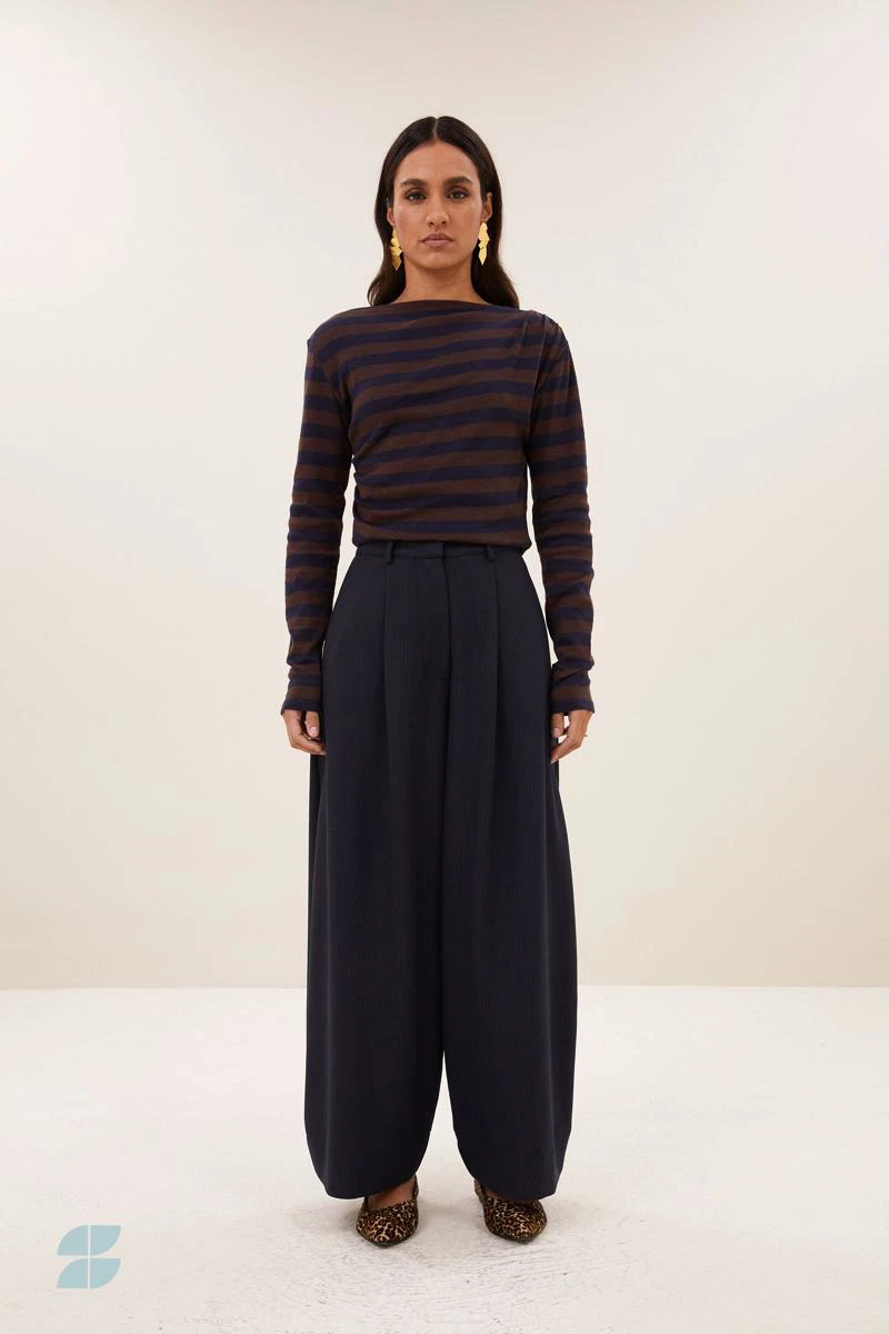 By-Bar Pantalon Frida Blauw 1