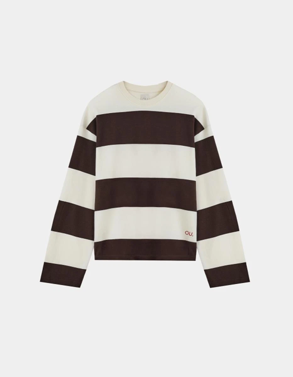 OU. Longsleeve Marseille Bruin 2