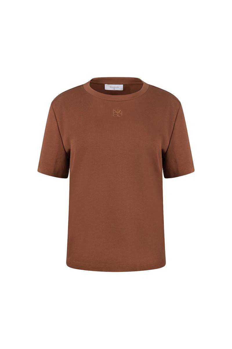 NUKUS T-Shirt NKF04012 Bruin 1