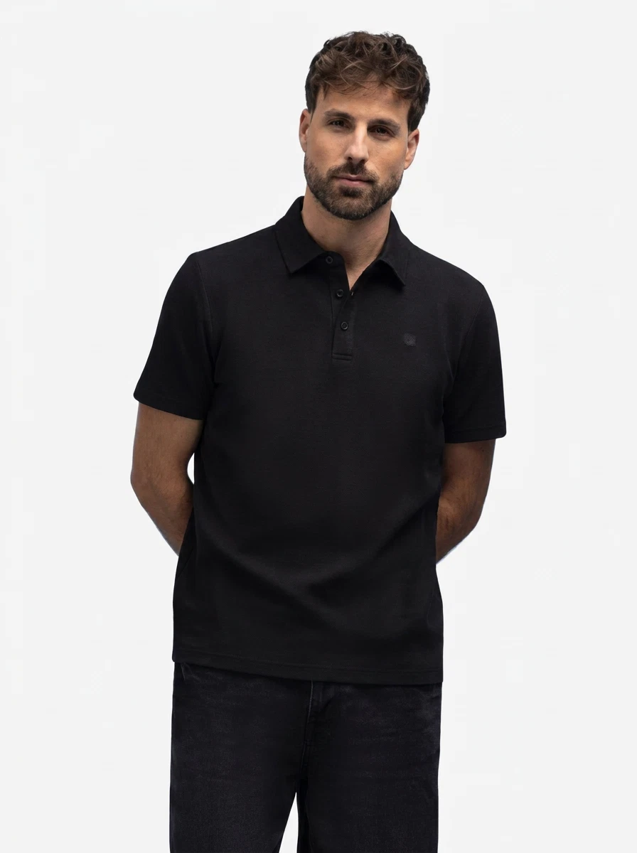 BlueFields Polo 48136061 Zwart 1