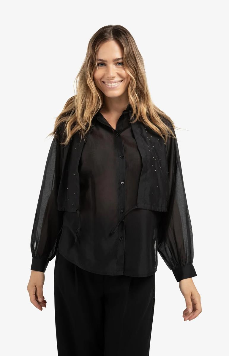 YAYA Blouse 01-201195-511 Zwart 1