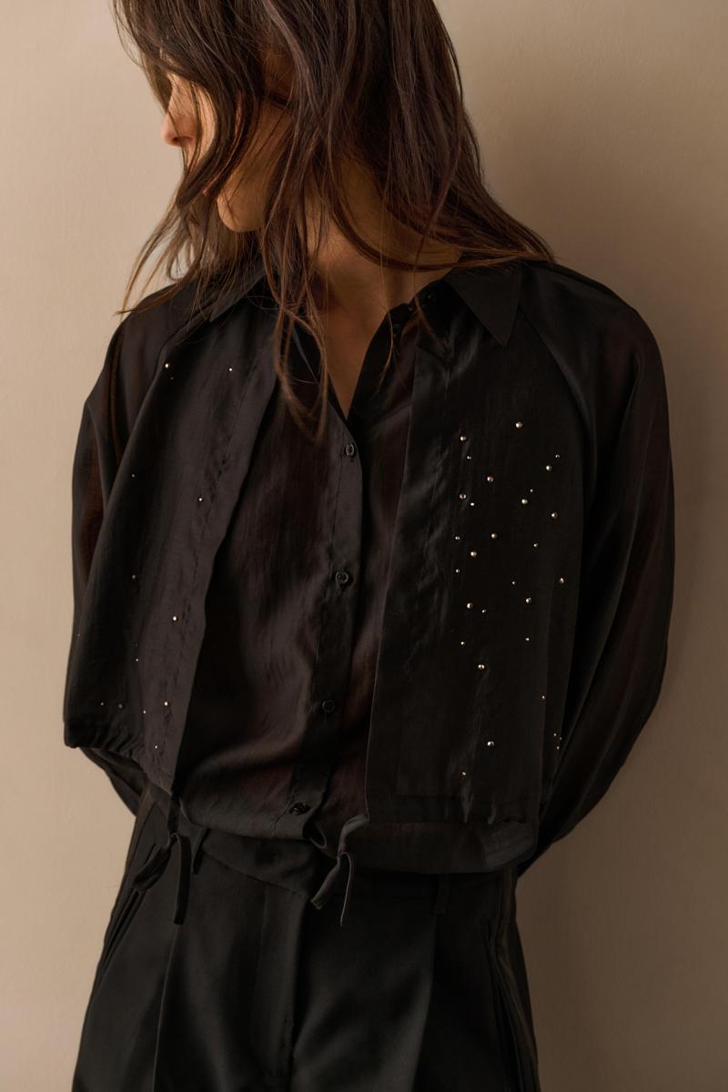 YAYA Blouse 01-201195-511 Zwart 1