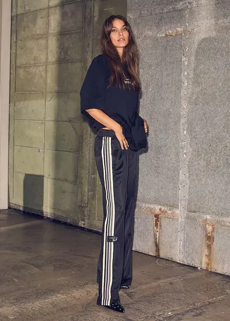 Haute L'Amitié Pantalon Baggy Blauw 1