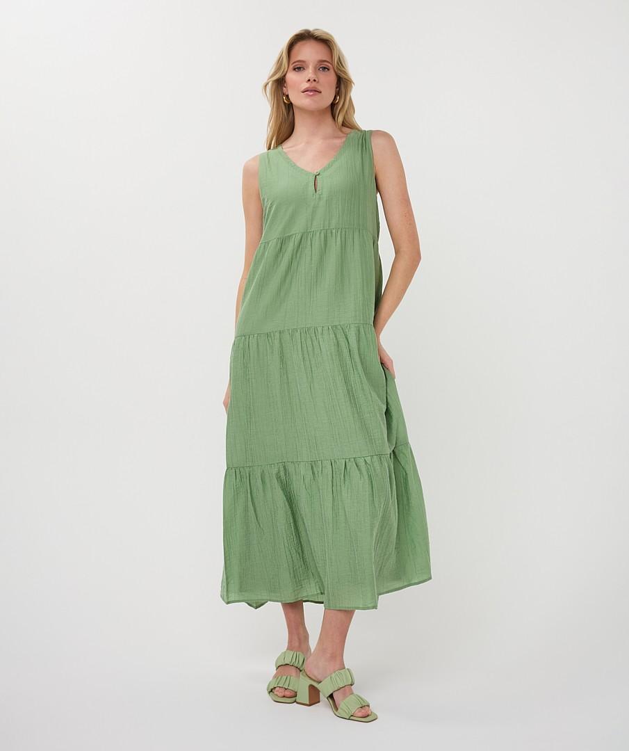 EsQualo Jurk HS26.14214 Groen 5