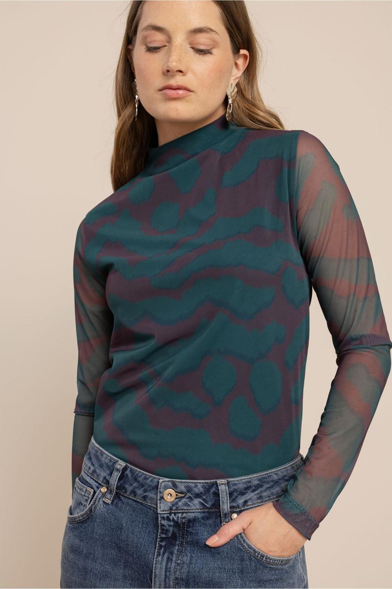 Studio Anneloes Longsleeve Rachel blurred me Groen 6
