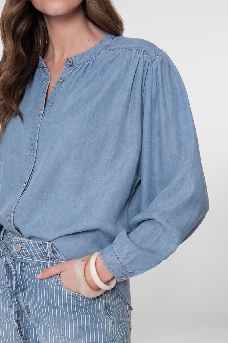 Geisha Blouse 63015-10 Blauw 5