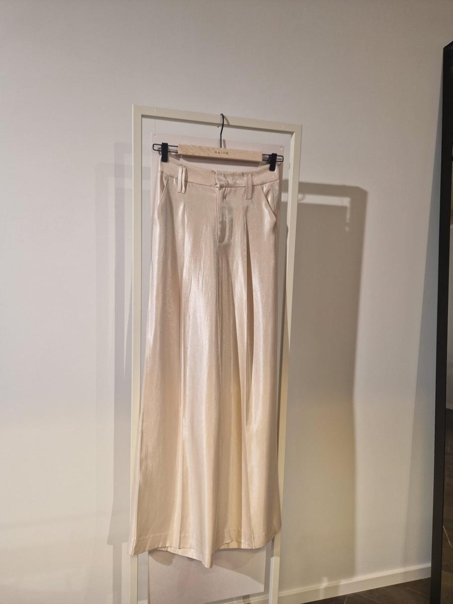Aaiko Pantalon HAILEY SHINE  VIS Off-White 1