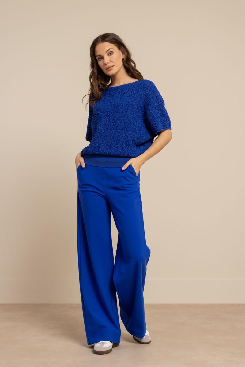 Studio Anneloes Pantalon Lexie Bonded Blauw 4
