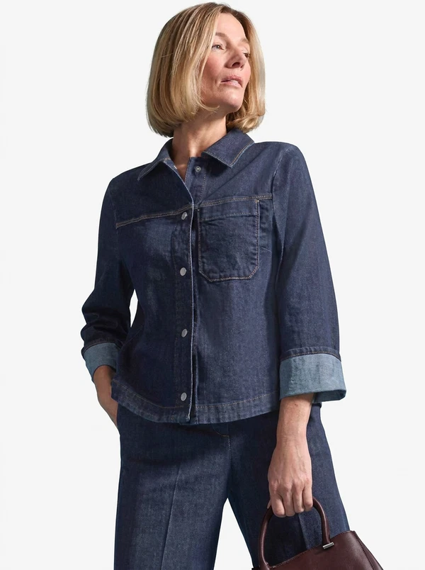 Bianca Blouse Katherin Blauw 1