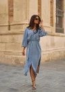 Freebird Jurk Dass Blauw 1
