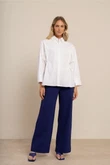 Studio Anneloes Blouse Arina poplin blou Wit 2