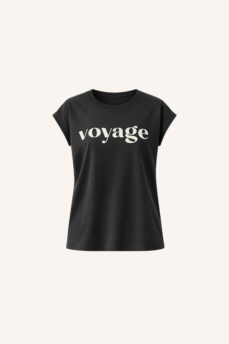 By-Bar T-Shirt Tobi Voyage Top Zwart 3