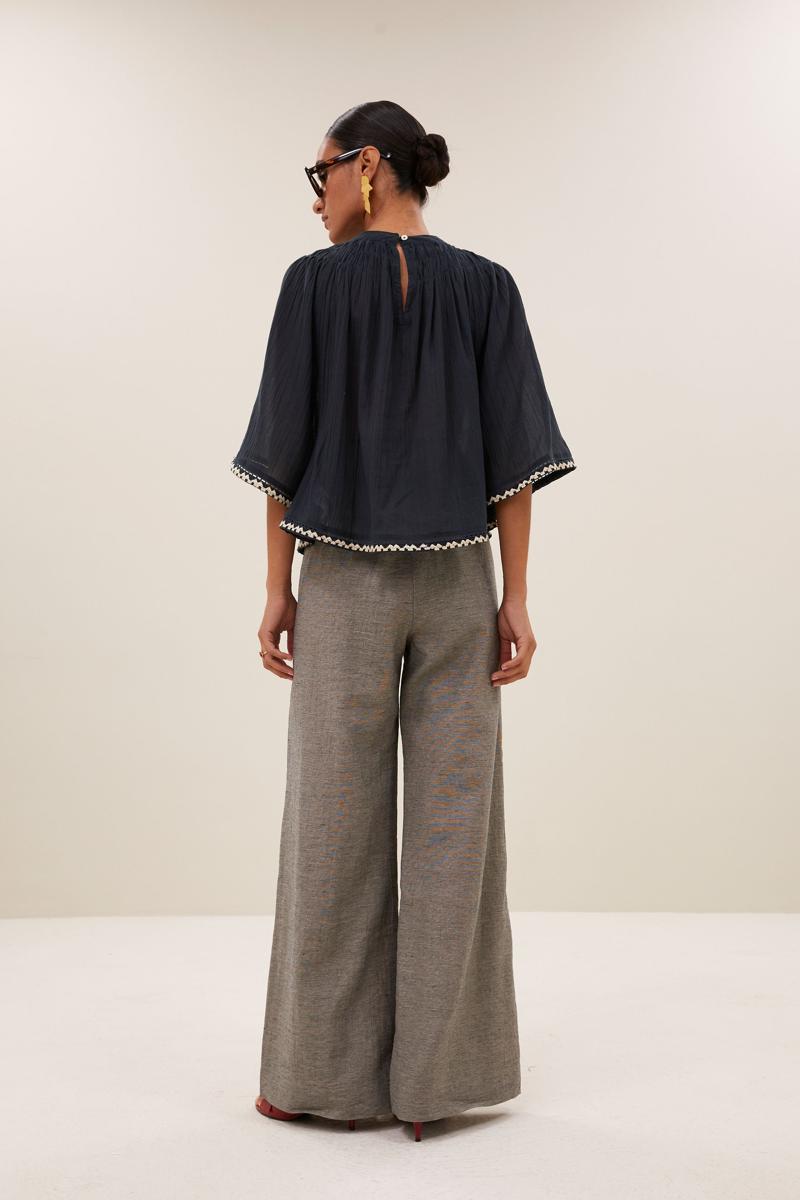 By-Bar Blouse Emmi Embroidery B Grijs 6