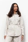 Studio Anneloes Blouse Bodil Faux Leather Off-White 1
