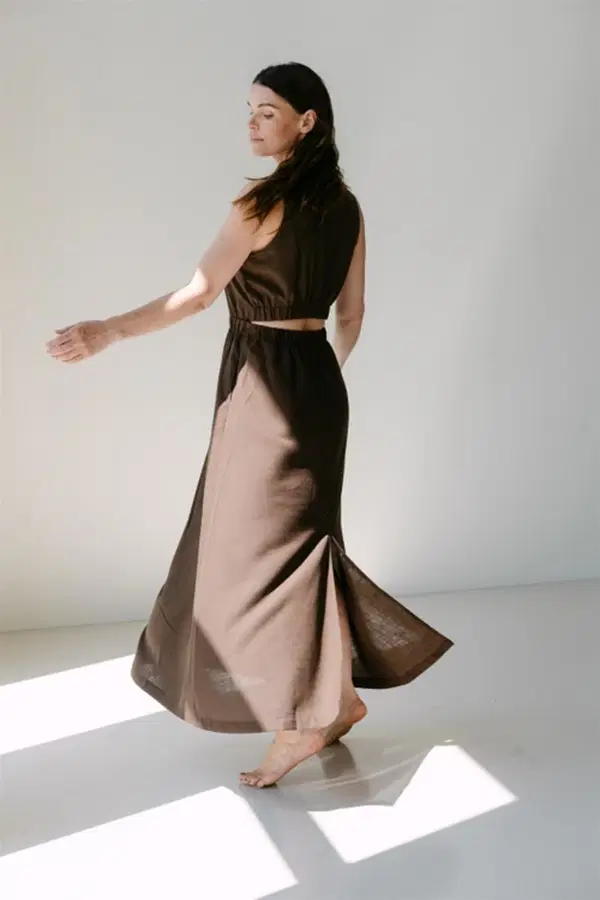 Aimée the Label Jurk Melina Bruin 1