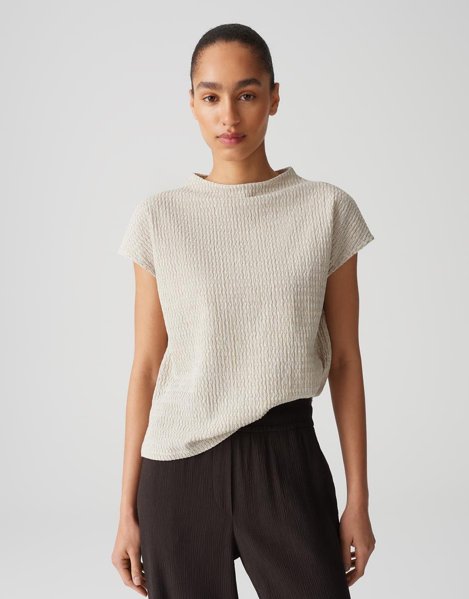 OPUS T-Shirt Sorote Beige 1