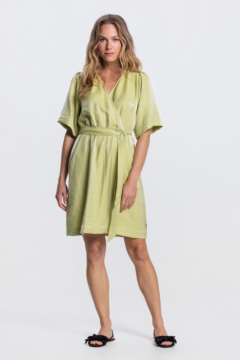 Jansen Amsterdam Jurk TATUM SS26.4 Groen 1