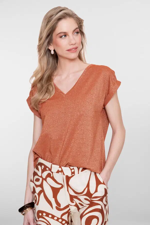 Geisha T-Shirt 62351-24 Bruin 1
