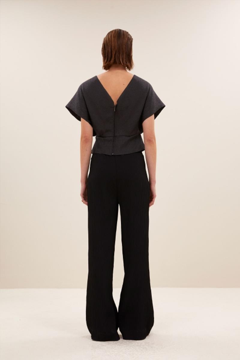 By-Bar Blouse Simone Bubble Zwart 3
