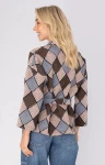 Anna Blouse 31a01-02820A Bruin 3