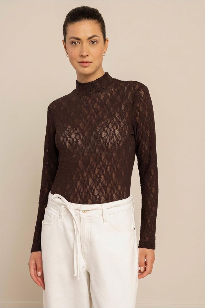 Studio Anneloes Longsleeve Reagan lace col t Bruin 4