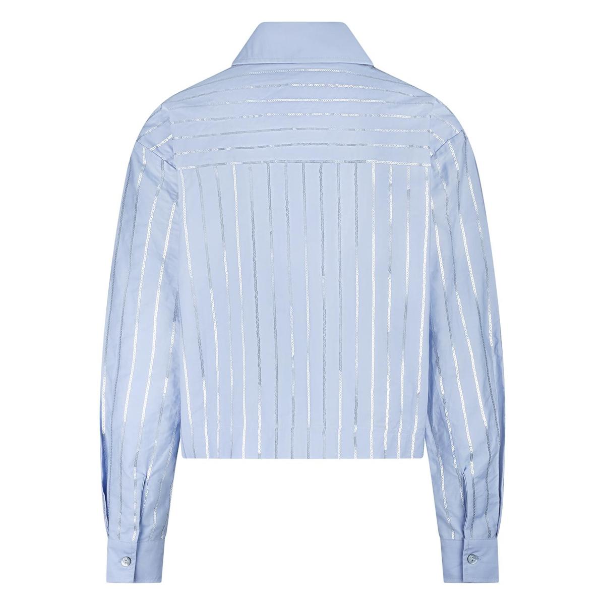 NUKUS Blouse Sorrento Blauw 3