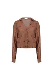 NUKUS Blouse NKF02160 Bruin 1
