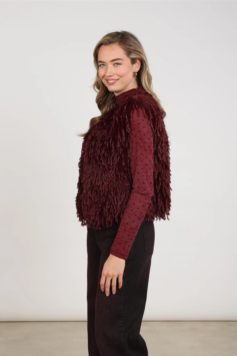 NUKUS Gilet NKF08026 Rood 2