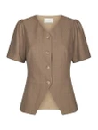 Neo Noir Blouse Jules Taupe 2