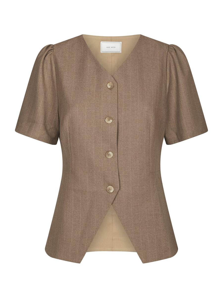 Neo Noir Blouse Jules Taupe 2
