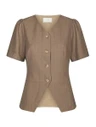 Neo Noir Blouse Jules Taupe 2