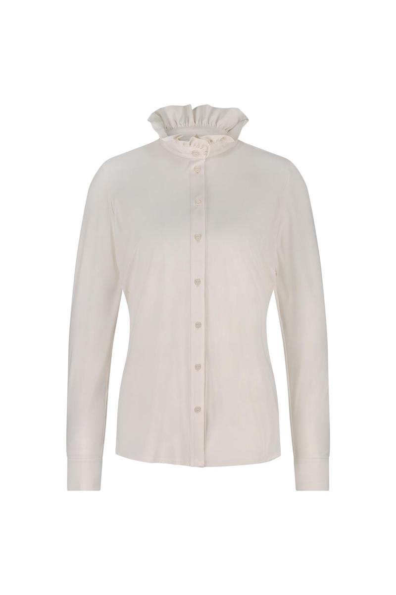 Studio Anneloes Blouse Helena Ruffle Off-White 2