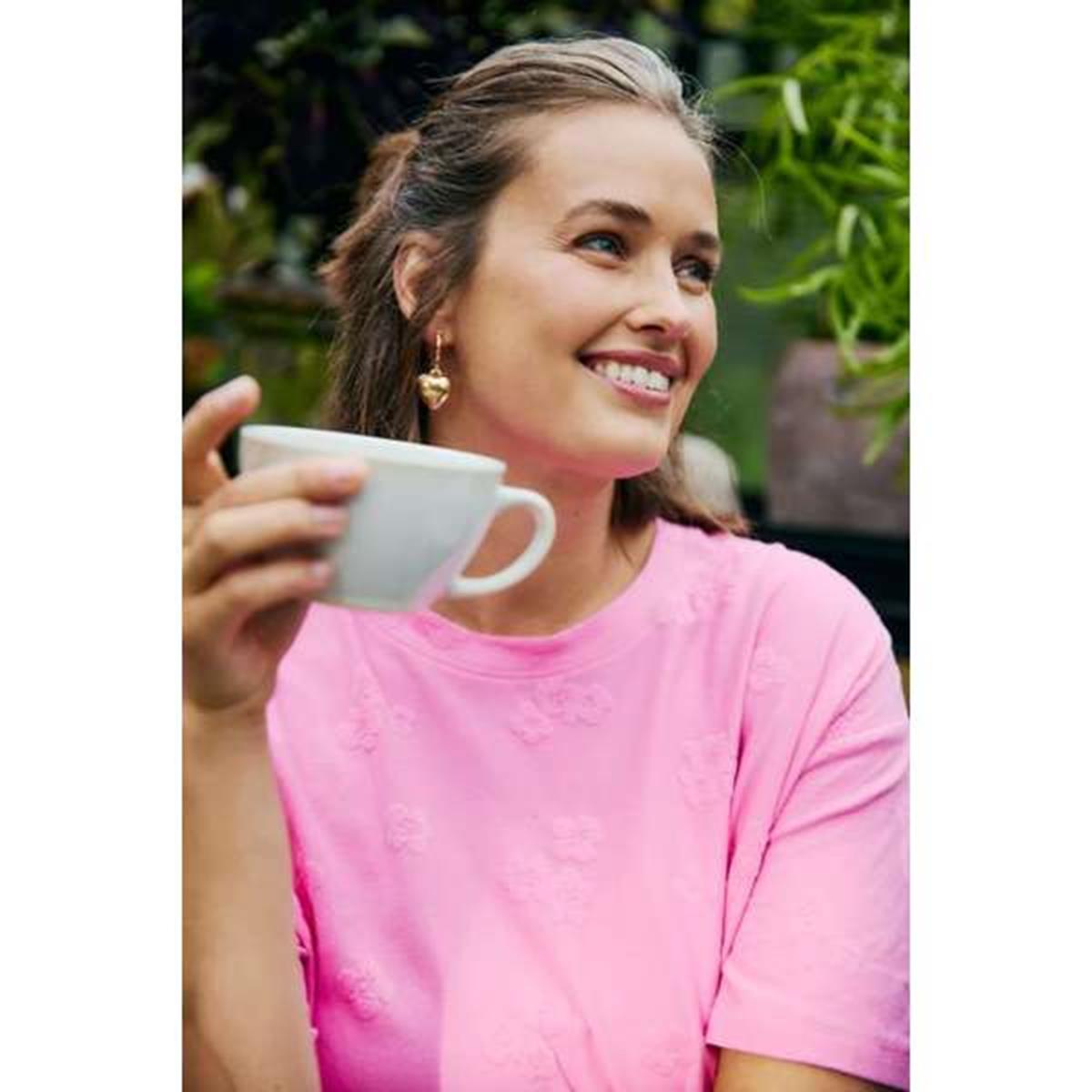 Freequent T-Shirt Ziprea Roze 1