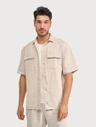Blue Industry Overhemd 6120.61 Beige 1