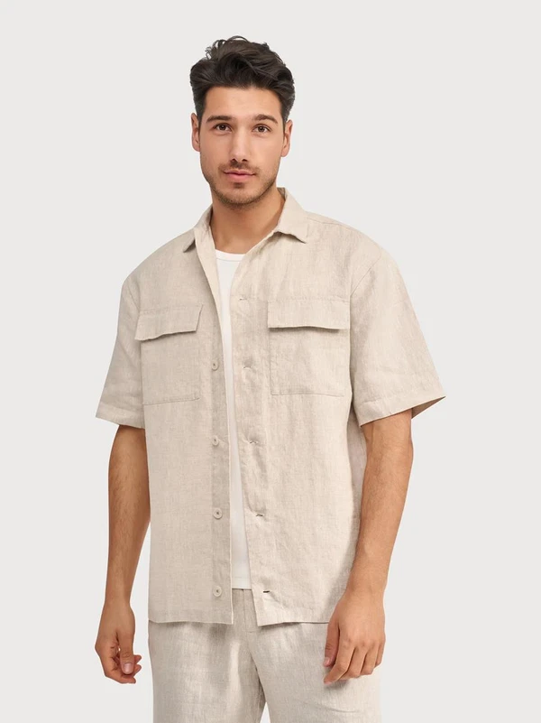 Blue Industry Overhemd 6120.61 Beige 1